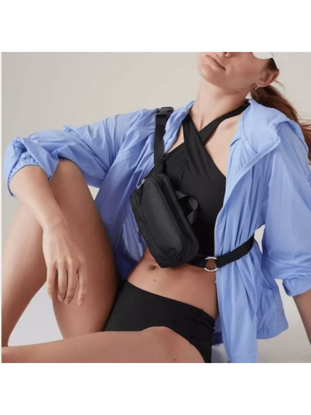 Athleta Crossed Bikini Top in Black NWT A-C - Picture 8 of 8
